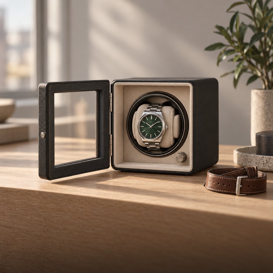 Watch winder med automatisk ur Watch winder med automatisk ur